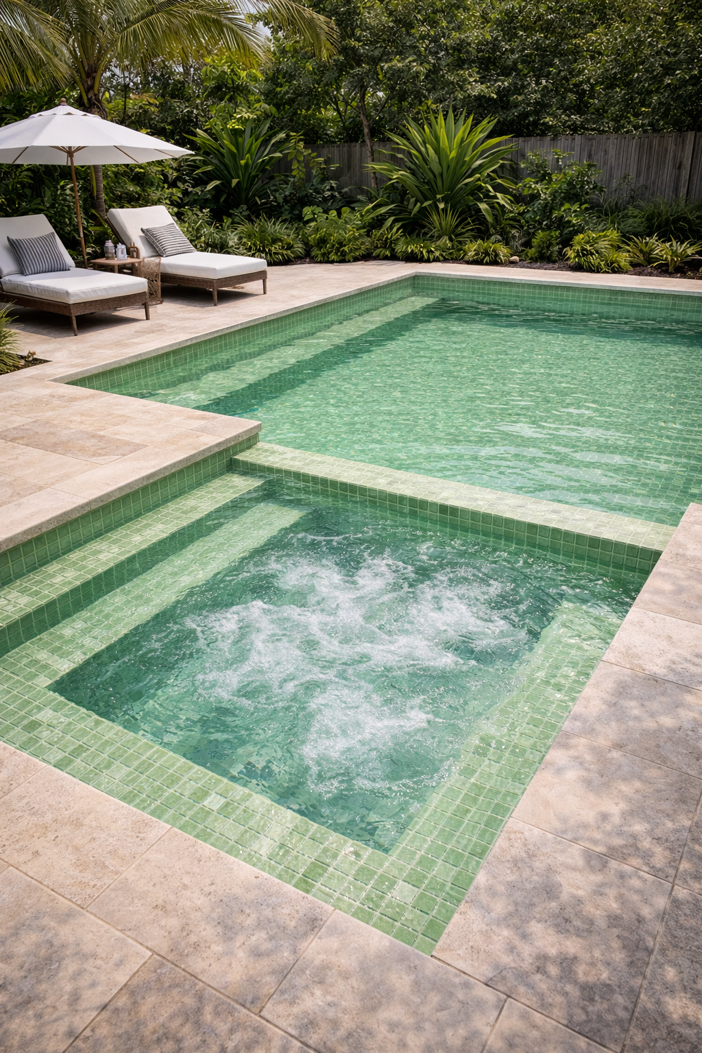 Light Green Glass Mosaic Tiles