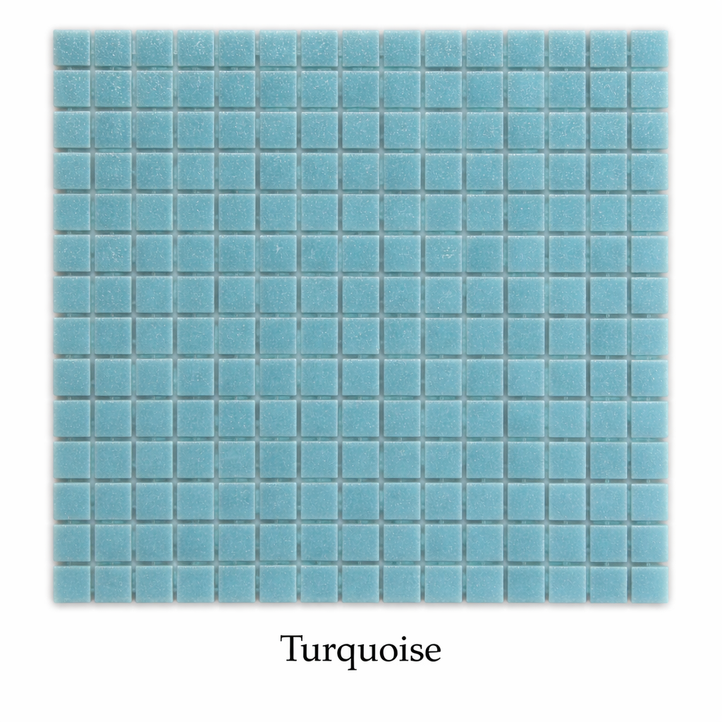Turquoise Glass Mosaic Tiles